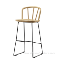 Classic Kitchen Bar High Chair swivel Solid Wood